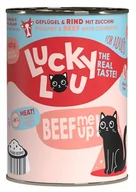 Mokra karma dla kotów - Lucky Lou Lifestage Adult Drób i wołowina puszka 400g - miniaturka - grafika 1