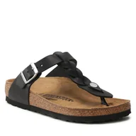 Klapki i japonki damskie - Birkenstock Japonki Gizeh Braided 1021360 Black - miniaturka - grafika 1