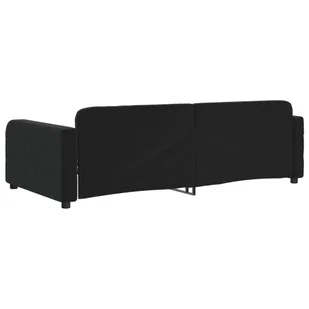 Sofa z funkcją spania, czarna, 90x200 cm, obita aksamitem Lumarko! - Łóżka Sofa z funkcją spania, czarna, 90x200 cm, obita aksamitem Lumarko! - Łóżka - miniaturka - grafika 6