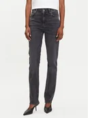 Spodnie damskie - BOSS Jeansy State 50545012 Szary Slim Fit - miniaturka - grafika 1