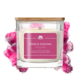 Big Nature Świeca sojowa zap. insp. Versace Crystal Noir 505 g - Świece - miniaturka - grafika 1