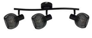 Lampa loretto 3 płomienna czarna listwa - Lampy sufitowe - miniaturka - grafika 1