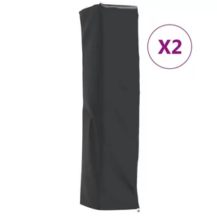 vidaXL Pokrowce na grzejnik w kształcie piramidy, 2 szt., 58x58x228 cm - Poduszki ogrodowe - miniaturka - grafika 1