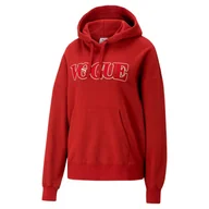 Bluzy damskie - Bluza z kapturem damska Puma X VOGUE OVERSIZED TR czerwona 53669122-S - miniaturka - grafika 1