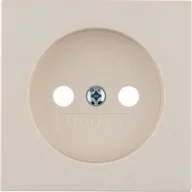 Gniazdka elektryczne - Hager Polo B.Kwadrat Płytka czołowa gniazda b/u kremowy 3961038992 3961038992 - miniaturka - grafika 1