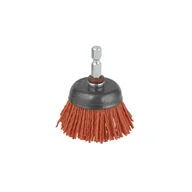 Materiały ścierne - WOLFCRAFT Szczotka do wiertarki czołowa 50 mm NYLON 1505000 - miniaturka - grafika 1