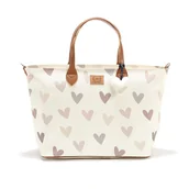 Torby i organizery dla mam - La Millou - Torba Feeria HEARTBEAT BEIGE - miniaturka - grafika 1