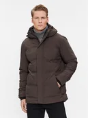 Kurtki męskie - 4F Kurtka zimowa 4FAW23TDJAM249 Khaki Regular Fit - miniaturka - grafika 1