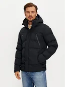 Kurtki męskie - 4F Kurtka zimowa 4FWAW24TDJAM512 Czarny Regular Fit - miniaturka - grafika 1