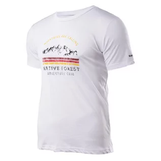 Koszulki sportowe męskie - Męska Koszulka HI-TEC RONE M000136442 – Biały - grafika 1