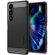 Etui i futerały do telefonów - Spigen Etui Rugged Armor do Xperia 1 VI, czarne - miniaturka - grafika 1