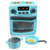 Zabawki AGD - DUŻA KUCHNIA DLA DZIECI NIEBIESKA KUCHENKA Z PIEKARNIKIEM - miniaturka - grafika 1