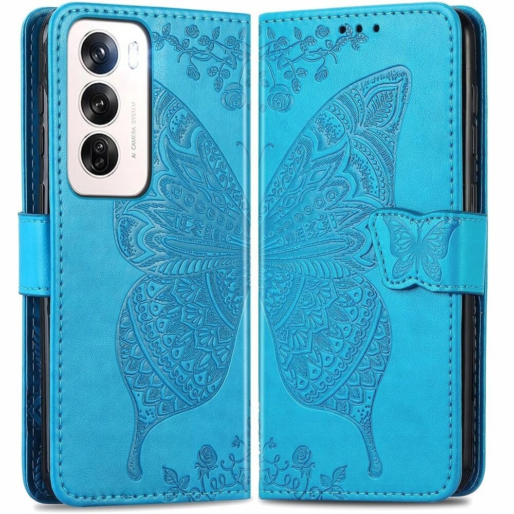 Etui Z Klapką Do Oppo Reno 12 Case Obudowa Futerał Eko Skóra Portfel Plecki