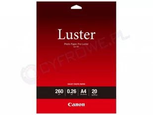 Canon LU-101 A 4 Papier fotograficzny Pro Luster 260 g, 20 Blatt 6211B006 - Papier do drukarek - miniaturka - grafika 3