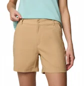 Spodnie sportowe damskie - Columbia Leslie Falls Short II 2126061262 Beżowe 42 - miniaturka - grafika 1