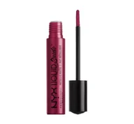 Balsamy do ust - NYX PROFESSIONAL MAKEUP LIQUID SUEDE POMADKA W KREMIE METALICZNA PURE SOCIETY 34 4ML - miniaturka - grafika 1