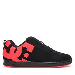 Sneakersy DC COURT GRAFFIK 300678-BHP Czarny - Sneakersy damskie - miniaturka - grafika 1
