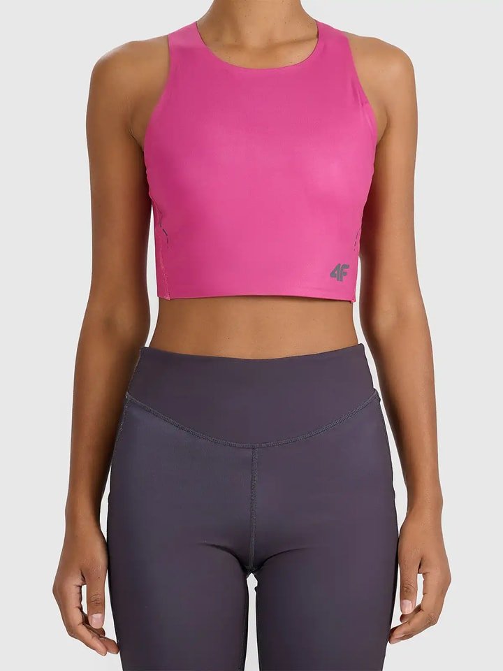 4F Top sportowy w kolorze różowym