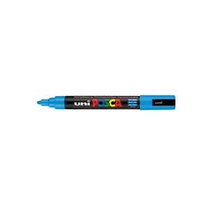 Uni Marker Posca PC-5M z farbą plakatową błękitny MAP.415 - Markery permanentne - miniaturka - grafika 1