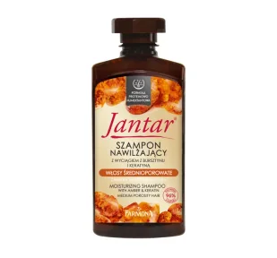 Farmona Jantar Szampon nawilżający z wyciągiem z bursztynu i keratyną - do włosów średnioporowatych 330ml - Szampony do włosów - miniaturka - grafika 1