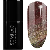 Lakiery hybrydowe - Semilac Lakier hybrydowy UV Hybrid, 824 Digital Red - miniaturka - grafika 1