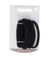Ozdoby do włosów - Solida Haargummis schwarz, 6 Stk. Gumka do włosów 6 szt. - miniaturka - grafika 1