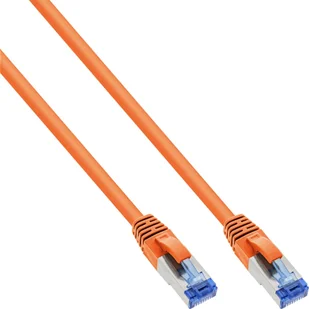 InLine InLine® Patch Cable S/FTP PiMF Cat.6A halogen free 500MHz orange 0.3m - Patchcordy - miniaturka - grafika 1
