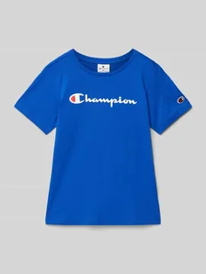 T-shirt z nadrukiem z logo - Koszulki dla chłopców - miniaturka - grafika 1