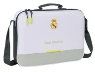 Torebki damskie - Safta Real Madrid EQUIPATION 25/26 - Wyjmowany portfel, teczka na zakupy, torba na ramię, wygodna i wszechstronna, jakość i trwałość, 38 x 6 x 28 cm, biały, M, casual, Kolor biały, M, swobodny - miniaturka - grafika 1