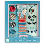 Prace ręczne dla dzieci - Djeco Zestaw do tworzenia biżuterii - Perły i ptaki 3070900098060 - miniaturka - grafika 1