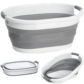 Inne artykuły do sprzątania - DUŻY KOSZ NA PRANIE MISKA SKŁADANA SILIKONOWA 25L - miniaturka - grafika 1