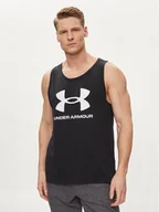 Koszulki sportowe męskie - Under Armour Tank top Ua Sportstyle Logo Tank 1382883-001 Czarny Loose Fit - miniaturka - grafika 1