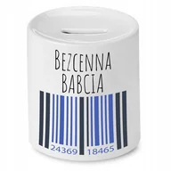 Skarbonki - SKARBONKA DLA BABCI BEZCENNA BABCIA PREZENT z Nadrukiem ze Zdjęciem - miniaturka - grafika 1