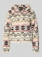 Bluzy damskie - Bluza rozpinana o kroju regular fit z kapturem model ‘ANNA’ - miniaturka - grafika 1