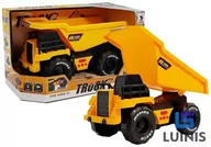 Samochody i pojazdy dla dzieci - Import LEANToys Wywrotka z Napędem Frykcyjnym Dźwięki i Światła - miniaturka - grafika 1