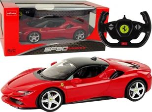 Rastar Auto R/C Ferrari SF90 1:14 Rastar Czerwone - Samochody i pojazdy dla dzieci - miniaturka - grafika 1
