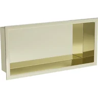 Półki łazienkowe - Mexen X-Wall-R półka wnękowa z kołnierzem 45 x 20 cm, złota - miniaturka - grafika 1