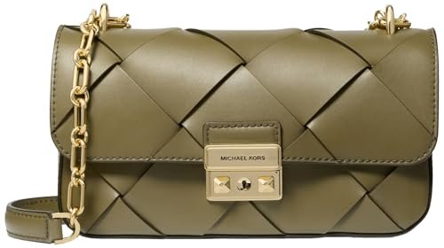 Michael Kors SM Conv Chain Shldr, torebka damska, pojedyncza, Safari Green, Taglia unica