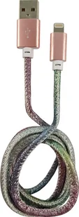 Kabel USB LC-Power USB-A - Lightning 1 m Wielokolorowy 31331D - Kable USB - miniaturka - grafika 1