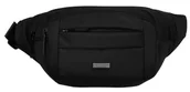 Nerki - Saszetka nerka męska czarna szeroki pas na biodra lub przez ramię PETERSON - miniaturka - grafika 1