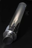 Kominy i akcesoria - Końcówka wylotu spalin DN 80/125, L=1000 pozioma do kotłów kondensacyinychi turbo - miniaturka - grafika 1