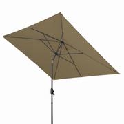 Parasole - Parasol tarasowy ogrodowy Derby Basic Lift Neo 250x200 cm, brązowy - miniaturka - grafika 1