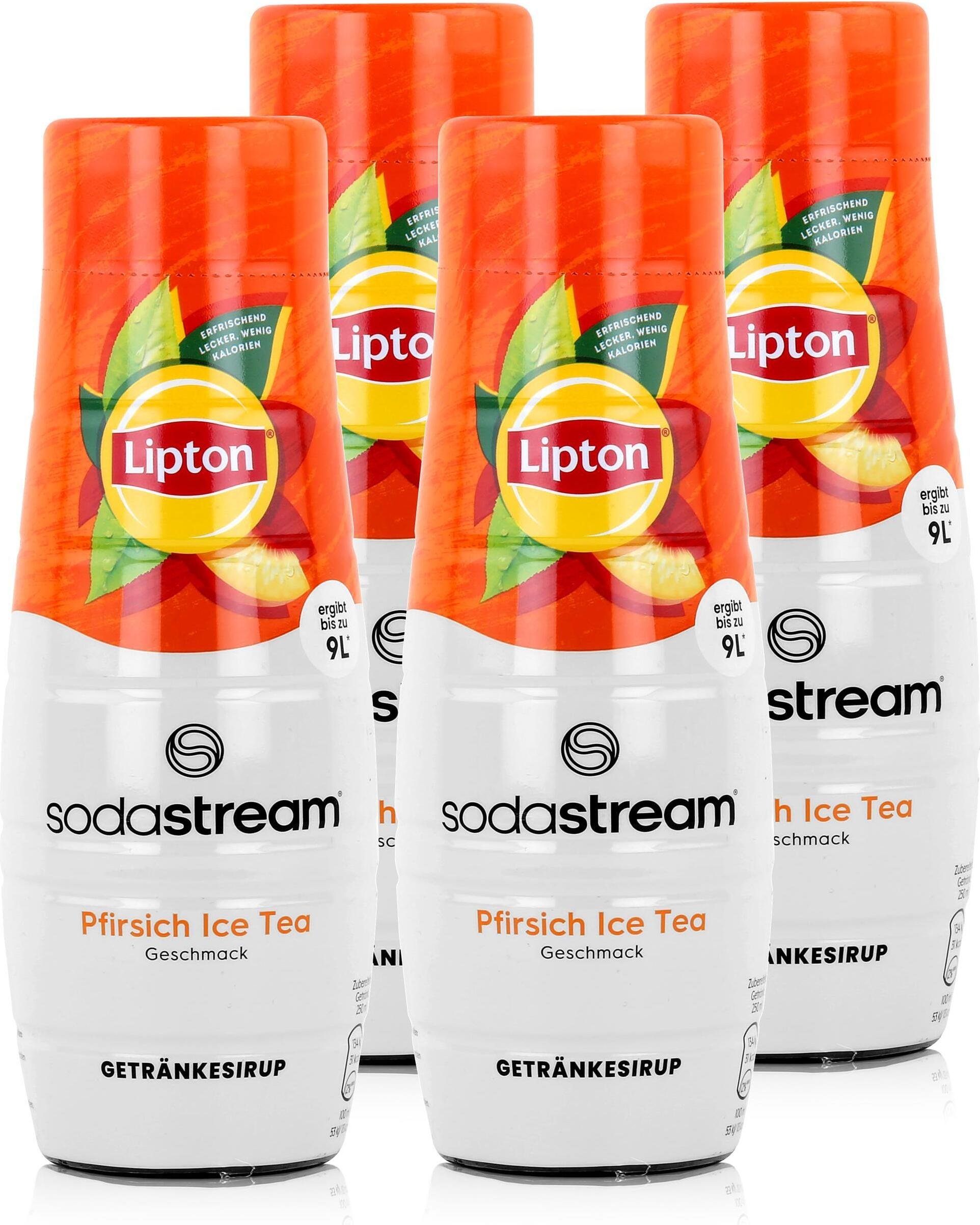 Lipton Napój syropowy Napój bezalkoholowy Mrożona herbata Brzoskwinia 440 ml (pakiet 4 szt.)