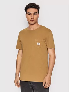 Koszulki męskie - Quiksilver T-Shirt Sub Mission EQYZT06692 Brązowy Regular Fit - grafika 1