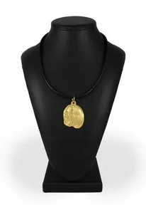 Lhasa Apso Pozłacany naszyjnik na rzemieniu - Naszyjniki - miniaturka - grafika 1