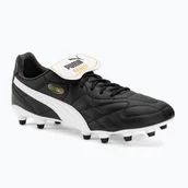 Piłka nożna - Buty piłkarskie męskie PUMA King Top FG/AG puma black/puma white/puma gold - miniaturka - grafika 1