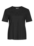 Koszulki i topy damskie - Vila Koszulka "Vipavia" w kolorze czarnym - miniaturka - grafika 1