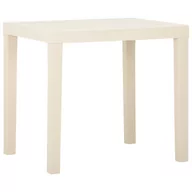 Stoły ogrodowe - vidaXL Lumarko Stolik ogrodowy, biały, 79 x 65 x 72 cm, plastikowy! 315844 - miniaturka - grafika 1