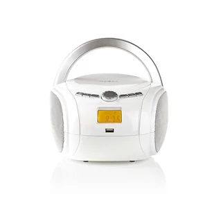 Nedis SPBB100WT odtwarzacz cd Biały - Odtwarzacze CD - miniaturka - grafika 1