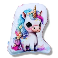 Kołdry i poduszki dla dzieci - Poduszka jednorożec maskotka jednorożec przytulanka jednorożec - miniaturka - grafika 1